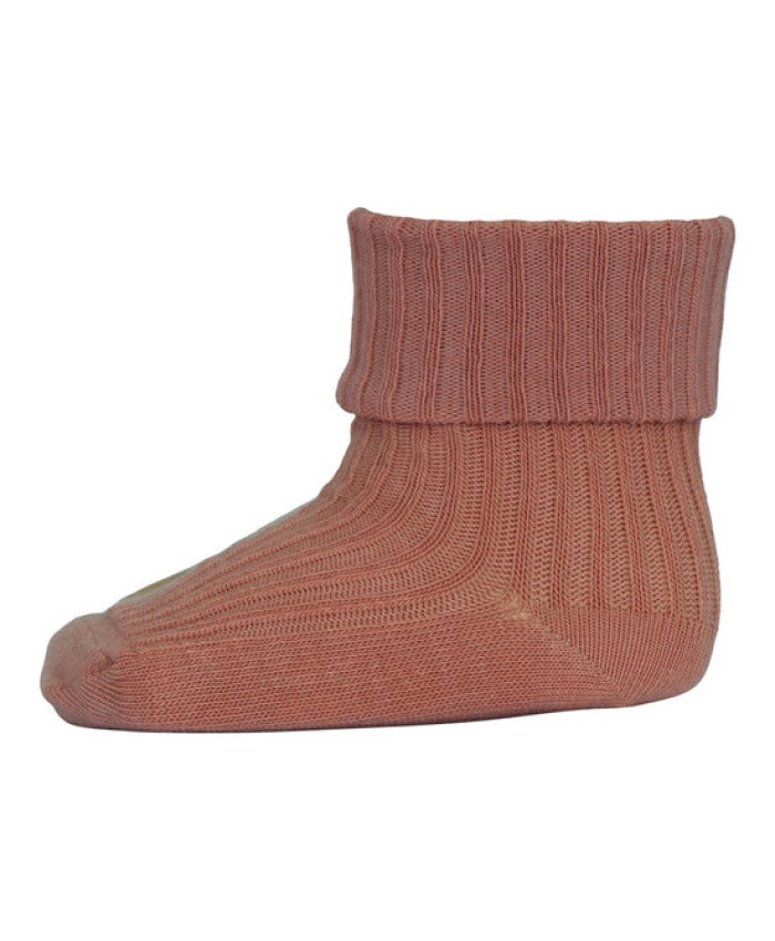 Mp.Denmark Baby rib Socks  Copper Brown 533-2315